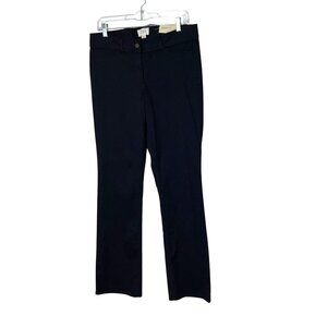 NWT Ann Taylor Loft Womens Marisa Bootcut Navy Pants Size 8 Cotton Blend